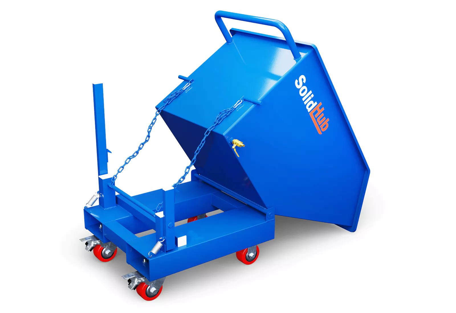 Kiepwagenbak voor vorkheftruck (287 liter) - Afbeelding 3