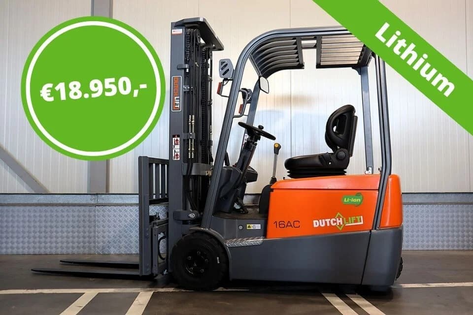 Vebrion altijd vooruit betrouwbare machine heftruck hoogwerker pompwagen stapelaar Dutchlift CPD 16-Li 5