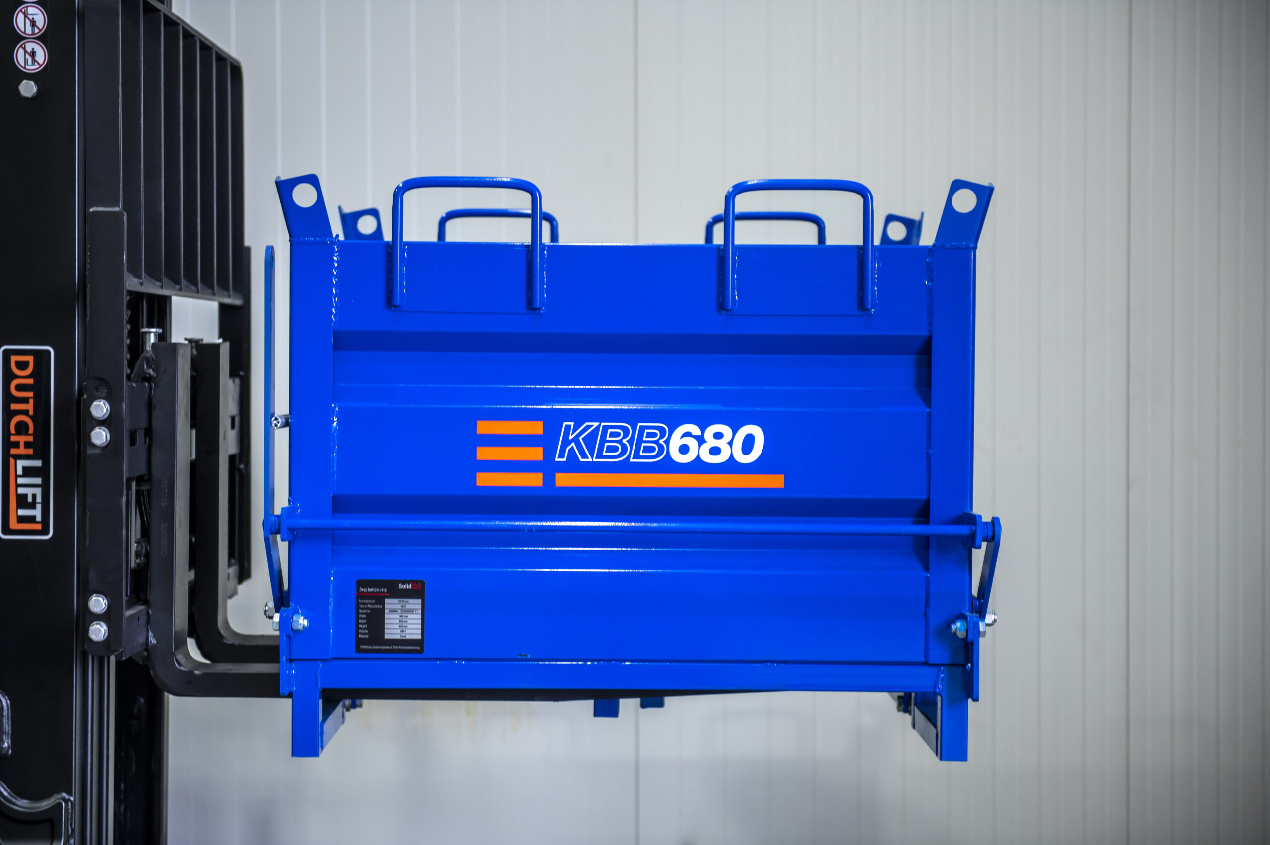 Bulkcontainer voor vorkheftruck en kranen (410 liter) - Afbeelding 2