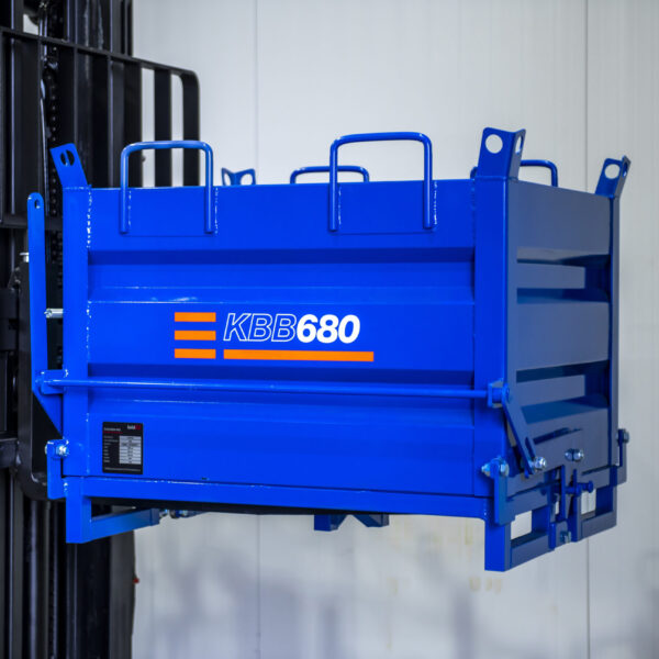 Bulkcontainer voor vorkheftruck en kranen (410 liter)