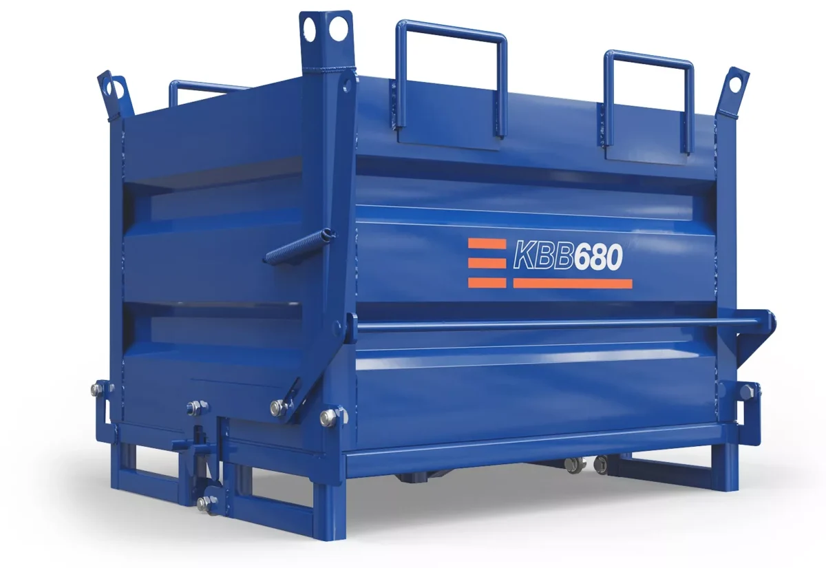 Bulkcontainer voor vorkheftruck en kranen (410 liter) – Vebrion